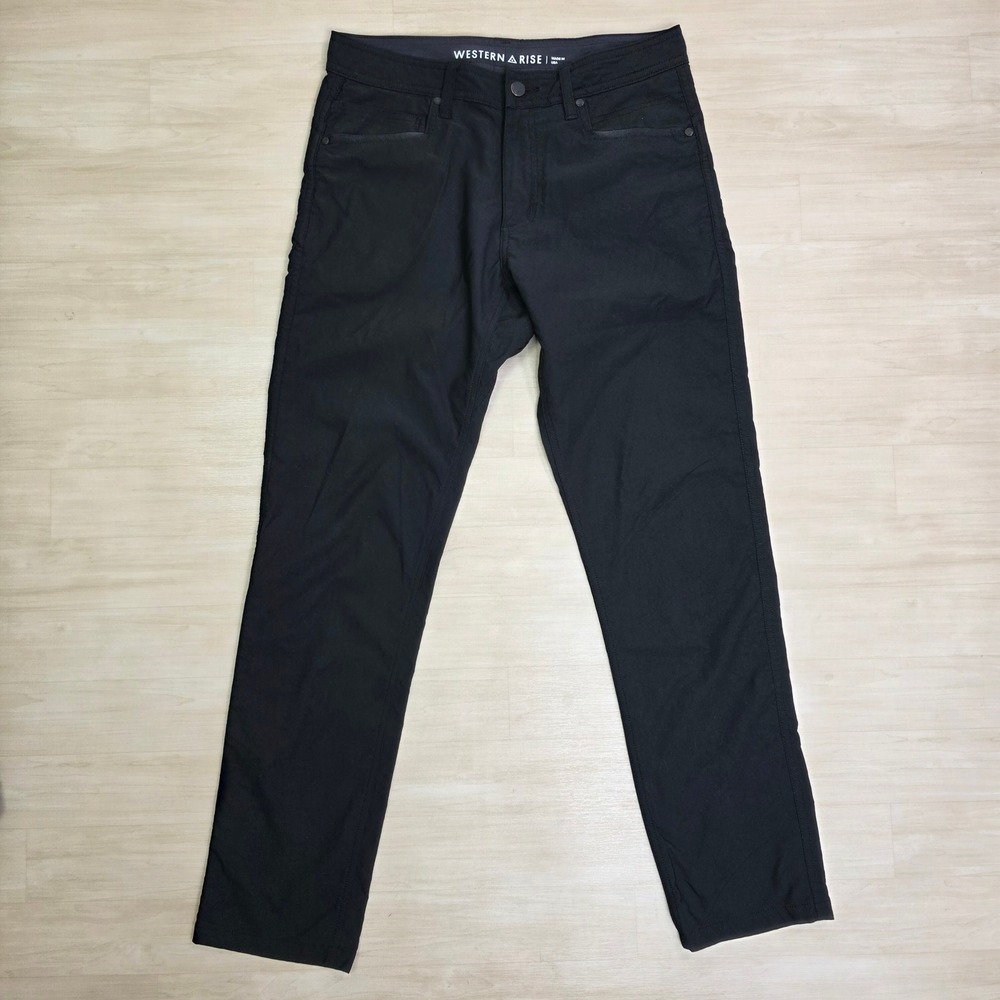 Western Rise Pants Mens 30 Blue‎ Evolution Slim Fit Chino Hiking Stretch Travel